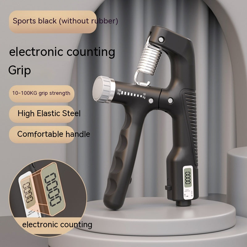 Adjustable Spring Hand Grip and forearm muscle trainer with electronic counter