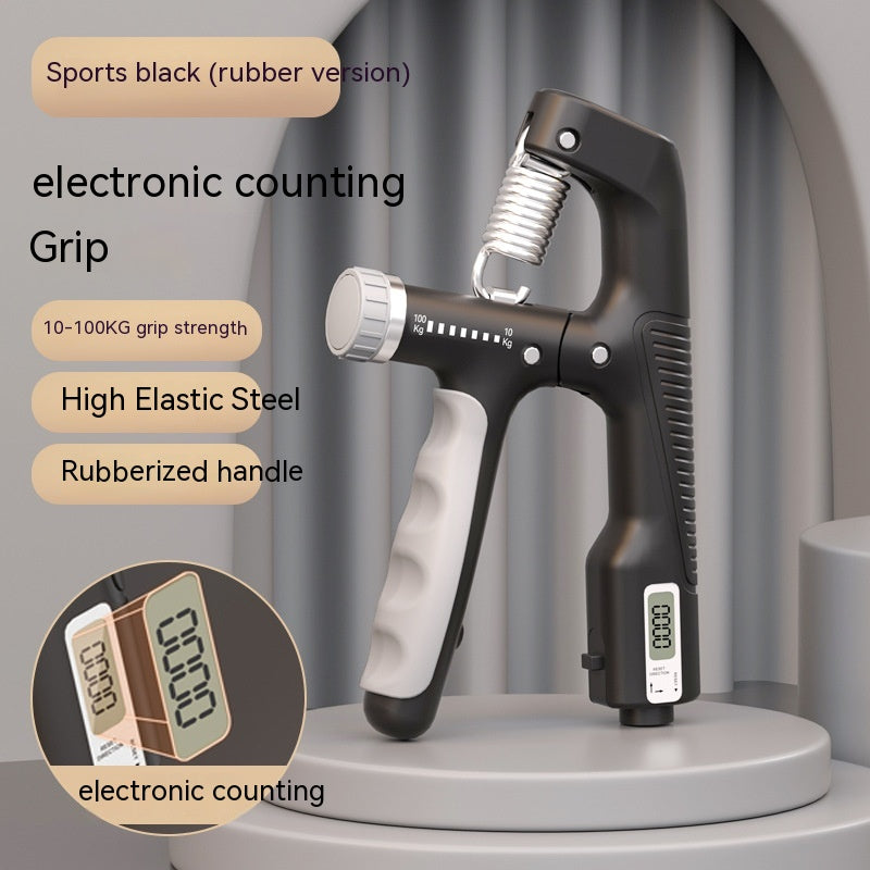 Adjustable Spring Hand Grip and forearm muscle trainer with electronic counter